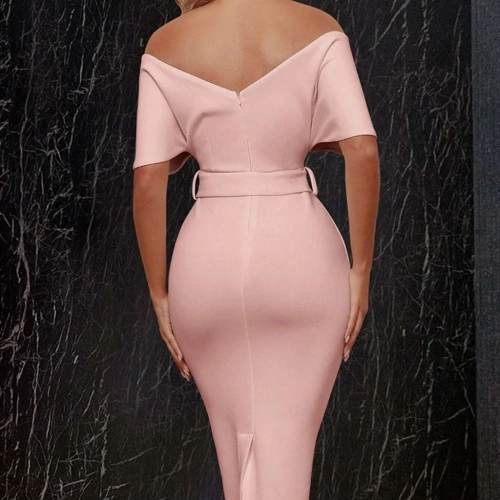 Baby Pink Chic Womens bodycon Dress - Picture 2 of 5